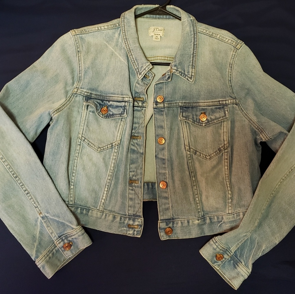 J. Crew Crop Denim Jacket